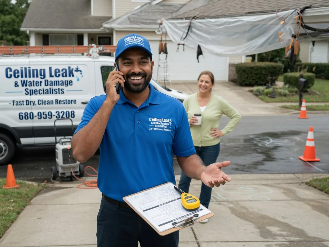 Ceiling Leak Cleanup Parkton, MD FAQs